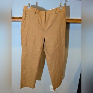 Loft Riviera Slim Mid-Rise Cropped Slacks